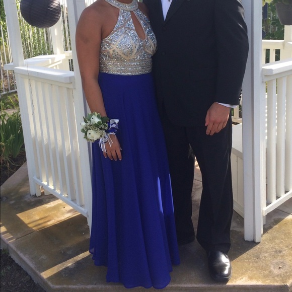 Royal Blue Prom Dress - Picture 5 of 5